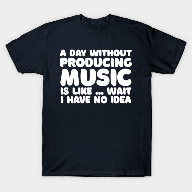 Music Producer / Sound Engineer Typography Gift T-Shirt by DankFutura